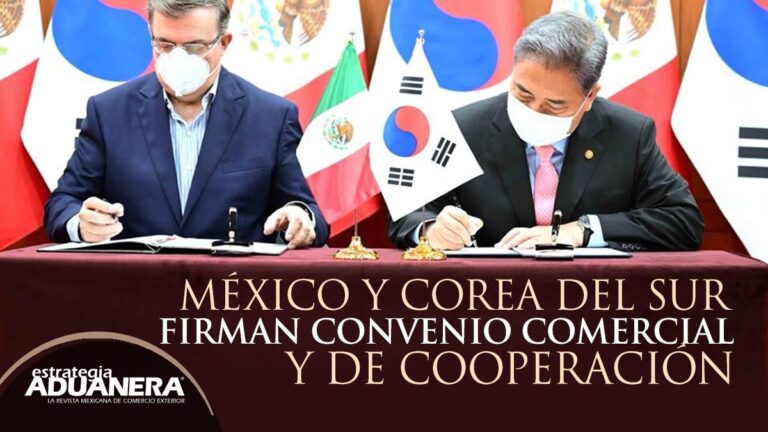 México y Corea del Sur firman convenio comercial y de cooperación